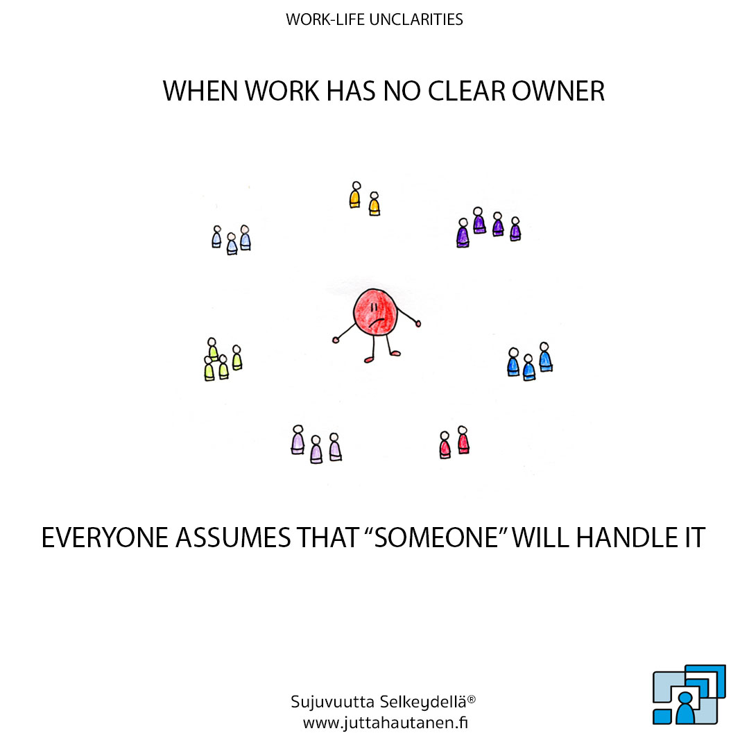 When work has no clear owner Everyone assumes that Someone will handle it