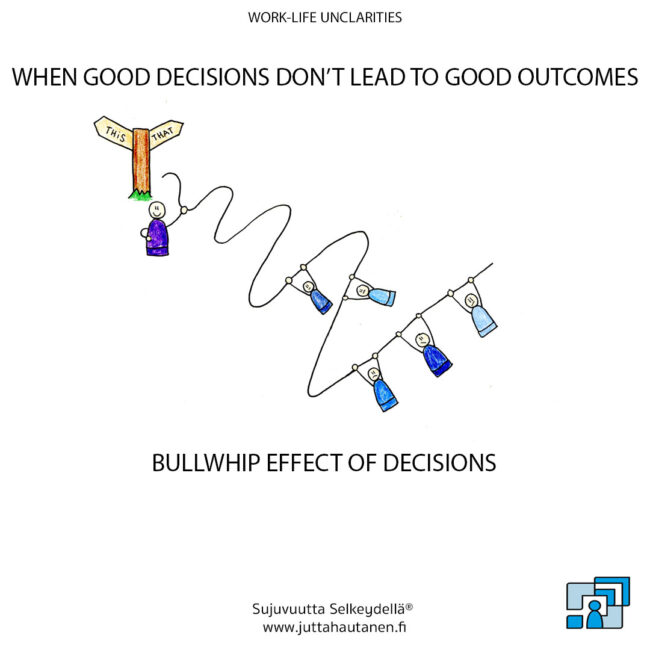 Bullwhip effect of decisions Bullwhip effect of decisions