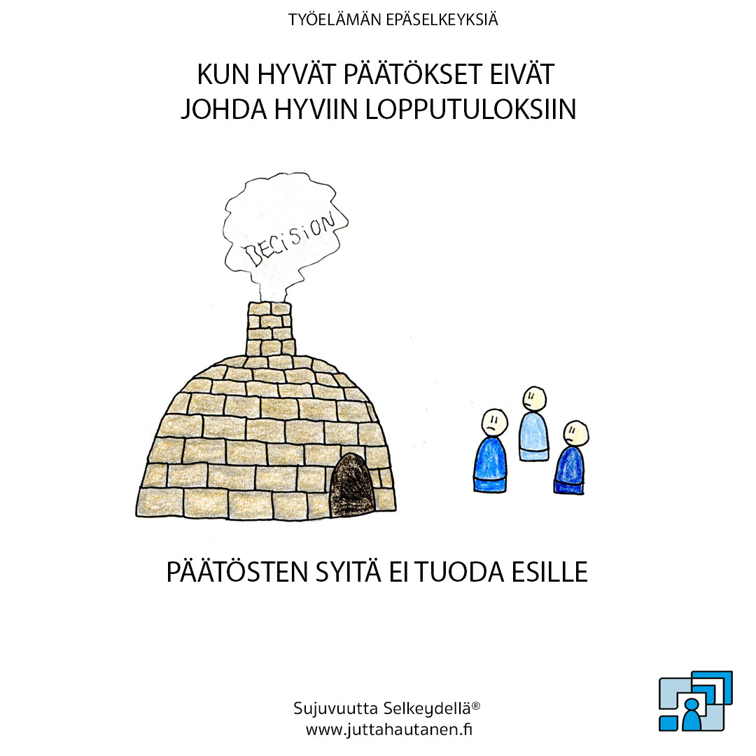 Päätösten syitä ei tuoda esille